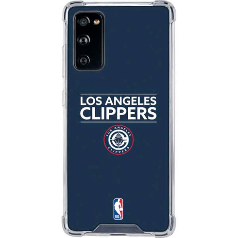 NBA Los Angeles Clippers Standard Blue Galaxy S20 FE Clear Case